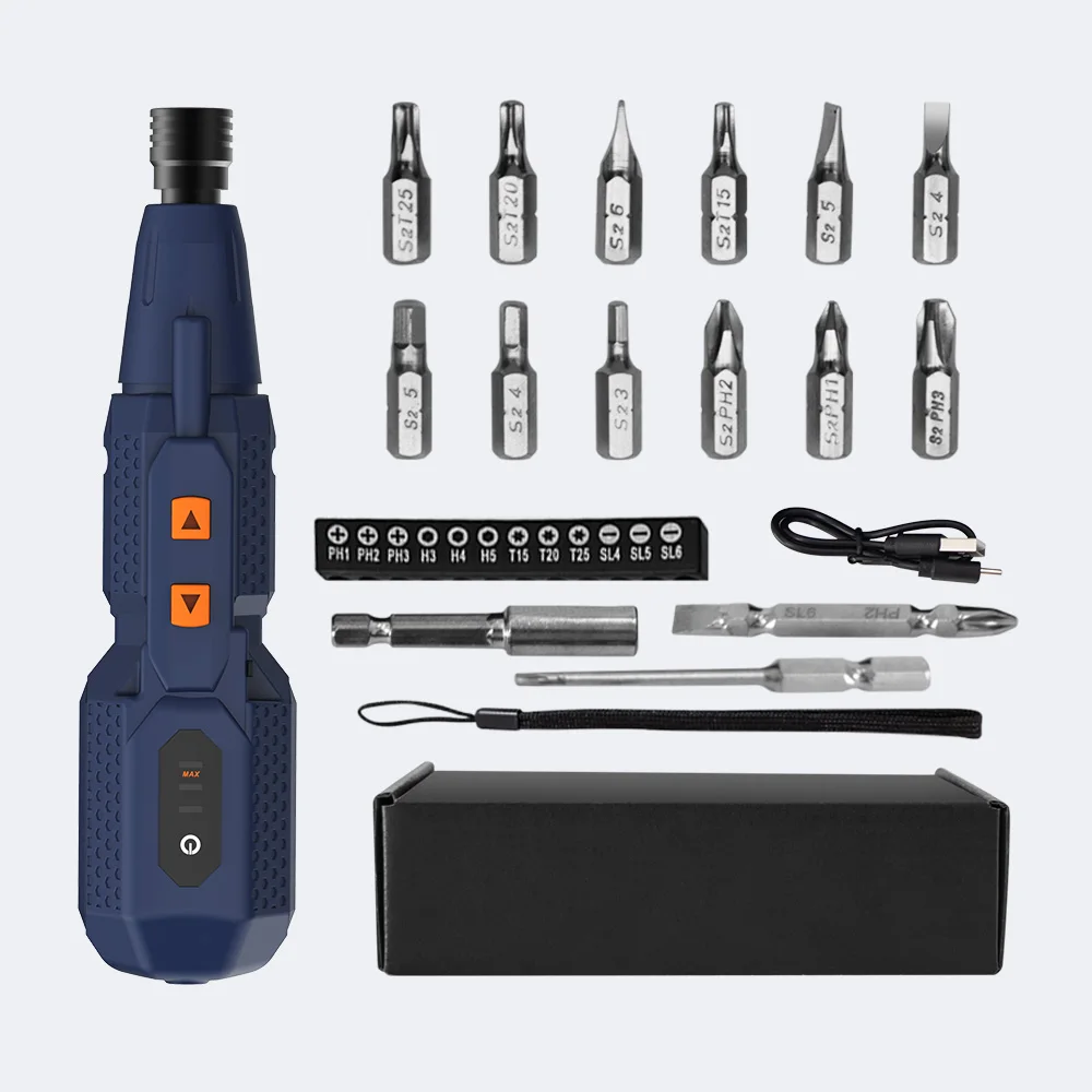 Electric Screwdriver Rechargeable Usb - مجموعة مفكات كهربائية لاسلكية 4.2 فولت