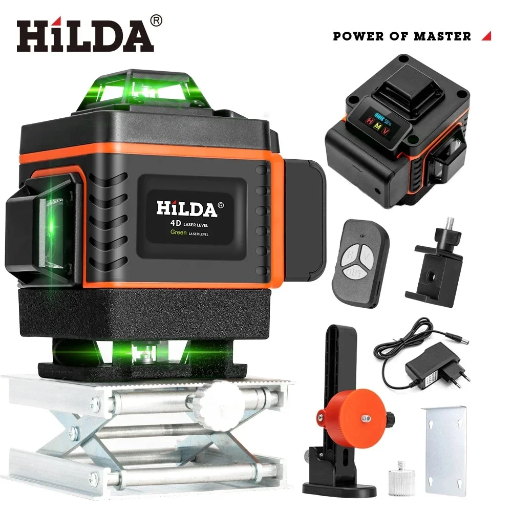 Laser Level 16 Lines 4D Green - HILDA 16/12 خطوط 4D مستوى الليزر