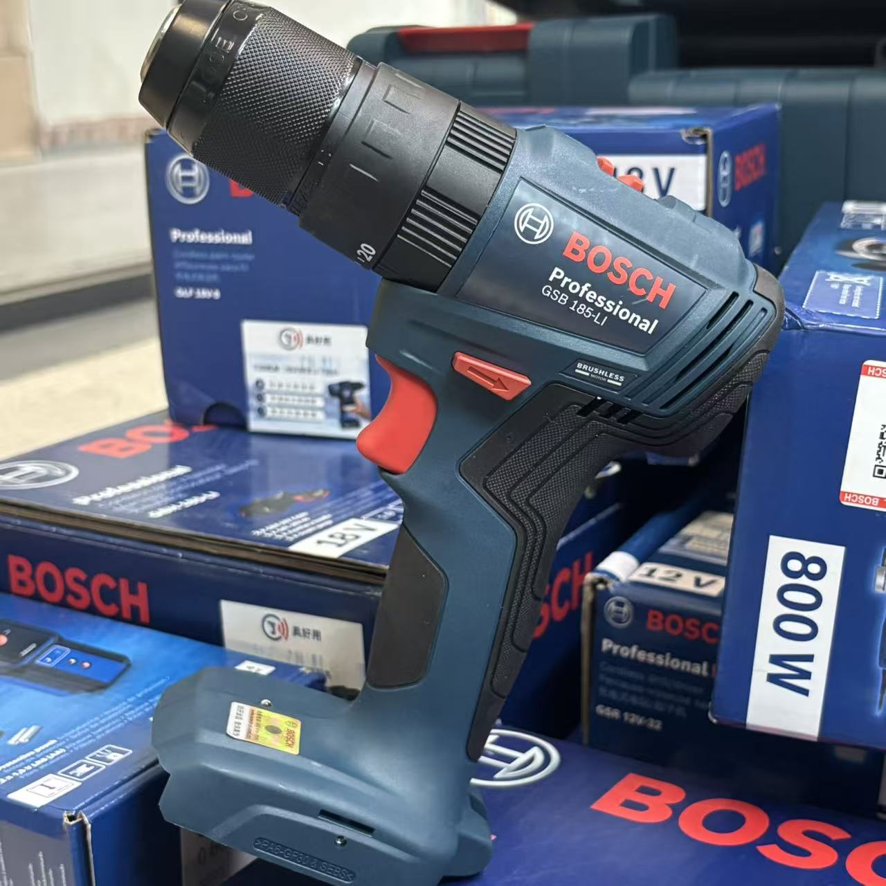 Brushless Cordless Electric Drill 18V - بوش GSB 185-LI مثقاب تأثيري لاسلكي