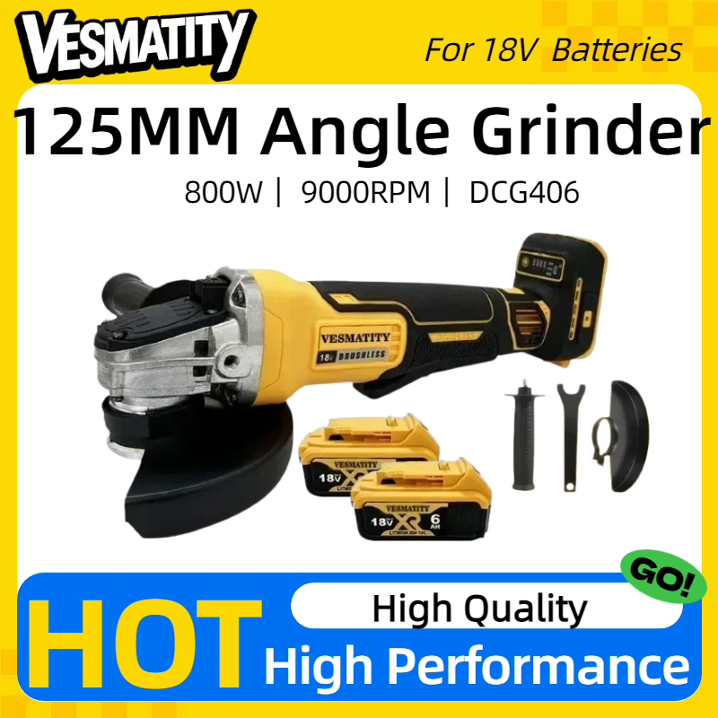 Brushless Angle Grinder Battery Powered - جهاز تجليخ زاوي لاسلكي بدون فرشاة