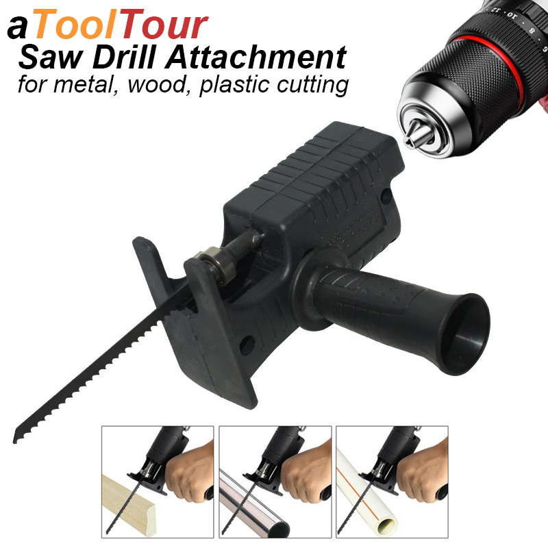 Reciprocating Saw Attachment Drill - محول منشار ترددي، ملحق للمثقاب الكهربائي،