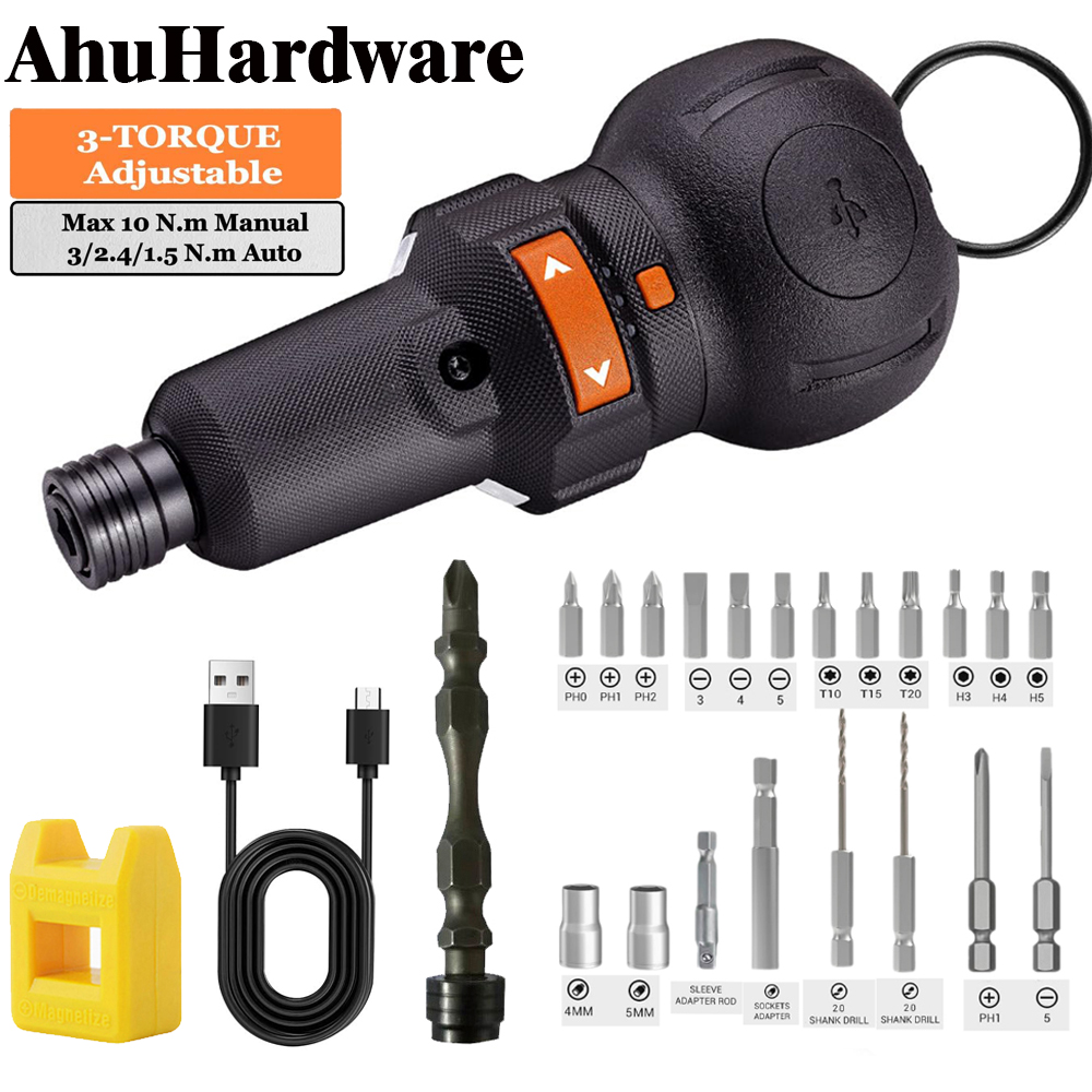 Electric Screwdriver Rechargeable Usb - مفك كهربائي لاسلكي قابل لإعادة الشحن
