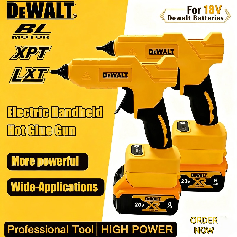 Hot Melt Glue Gun Cordless - مسدس غراء كهربائي لاسلكي من ديوالت،