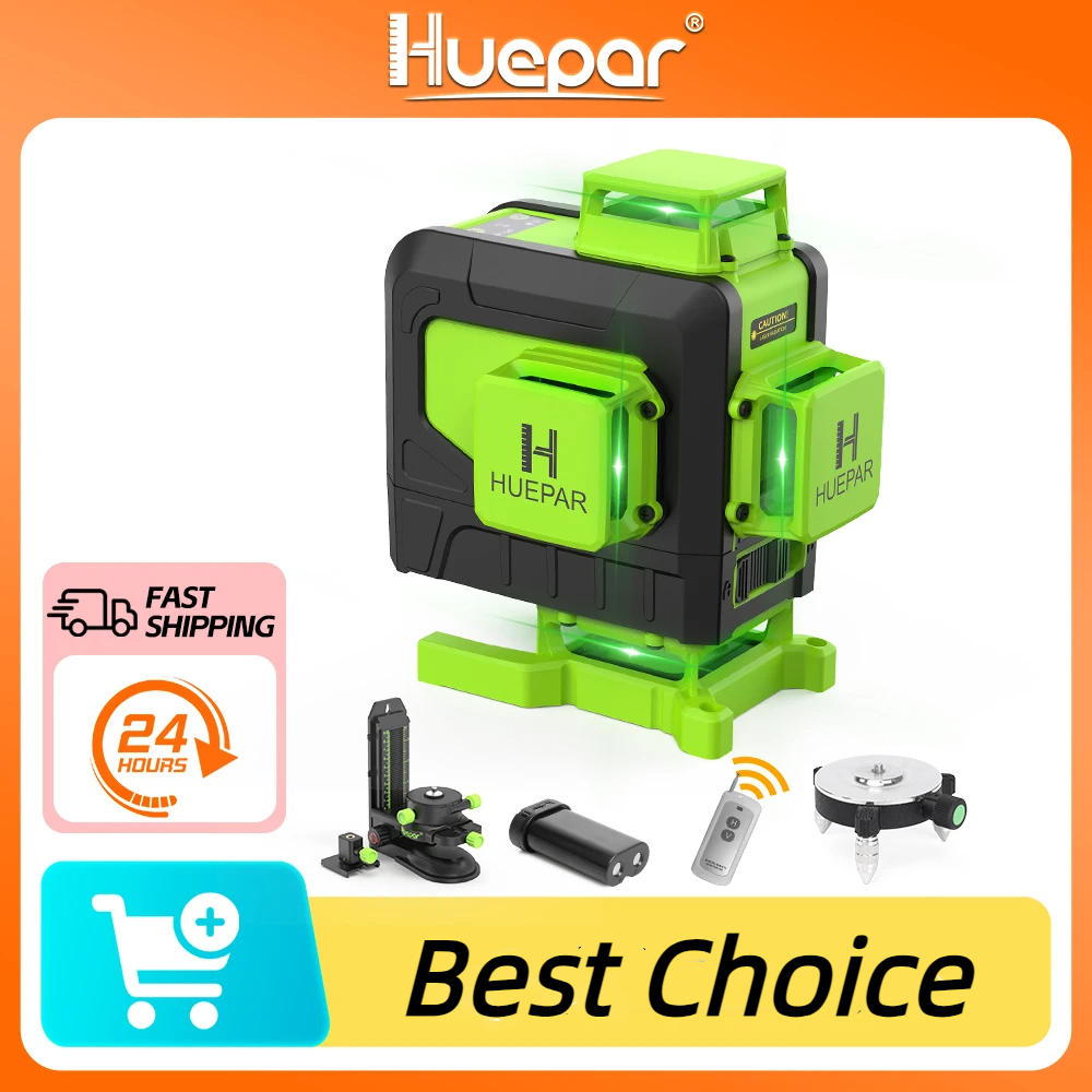 Laser Level 16 Lines 4D Green - Huepar 16 خطًا 4D مستوى الليزر