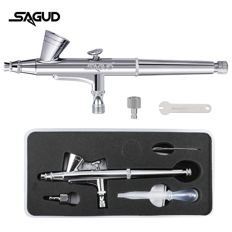 Airbrush Kit With Mini Compressor - SAGUD البخاخة نموذج SD-135 0.2 مللي