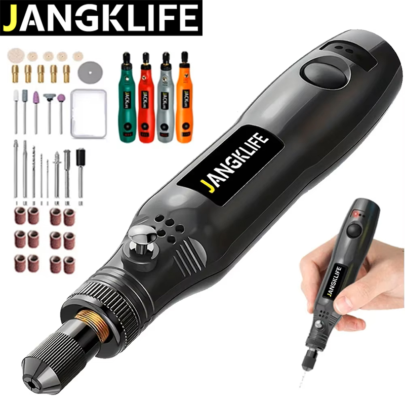 Cordless Rotary Tool Kit Accessories - JANGKLIFE USB مجموعة أدوات دوارة لاسلكية