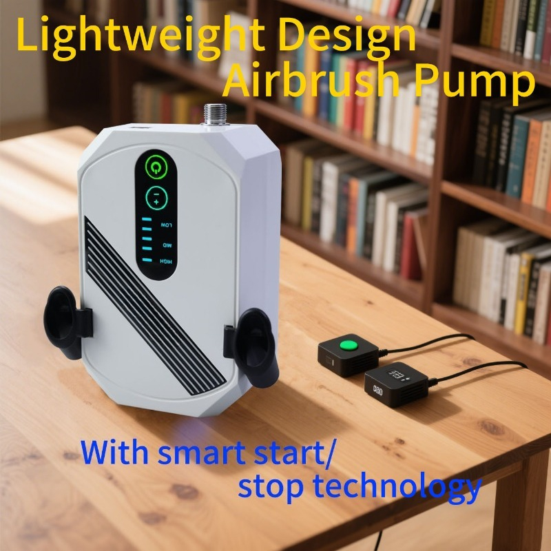 Airbrush Kit With Mini Compressor - ضاغط هواء للرسم بالفرشاة الهوائية مع