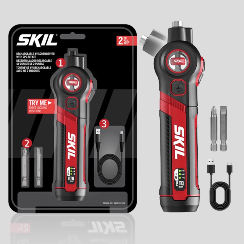 Electric Screwdriver Rechargeable Usb - SKIL 5619 4 فولت مفك كهربائي