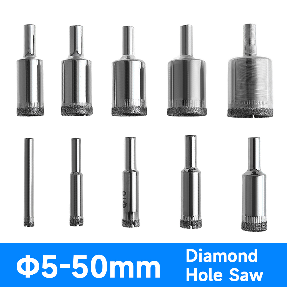 Reciprocating Saw Attachment Drill - 5-50 مللي متر الزجاج هول المنشار