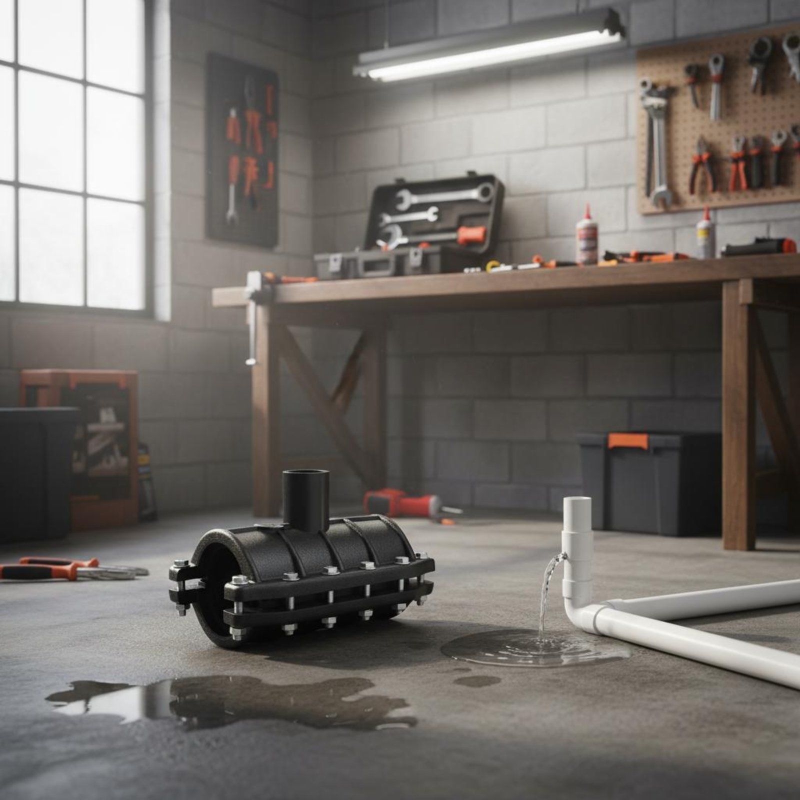 Plumbing - موصل أنابيب سريع الإصلاح مقاوم للضغط،