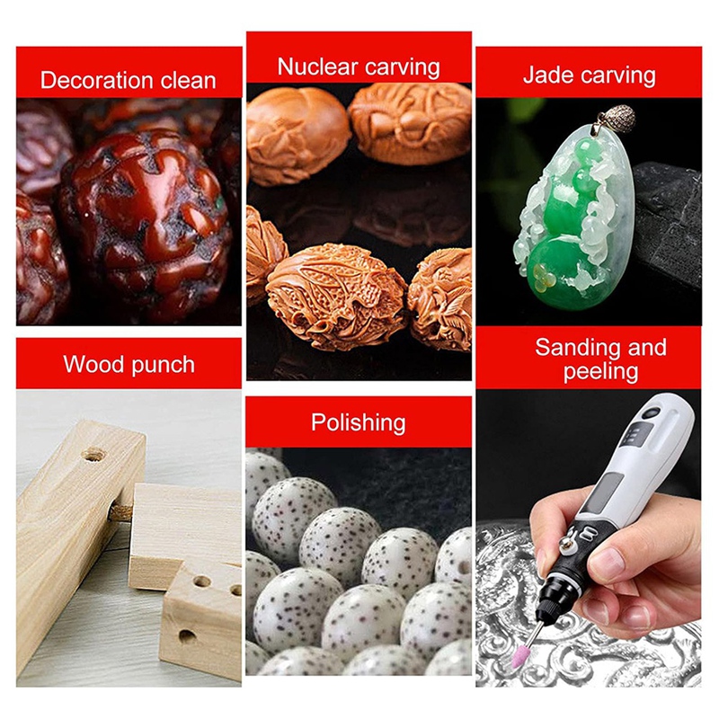 Cordless Rotary Tool Kit Accessories - مجموعة أدوات الطحن الدوارة SHGO Mini،