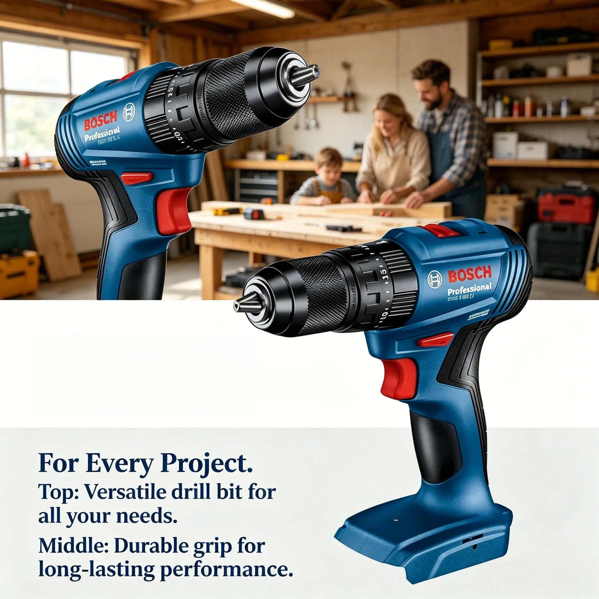 Brushless Cordless Electric Drill 18V - مثقاب طرق لاسلكي بدون فرشاة من