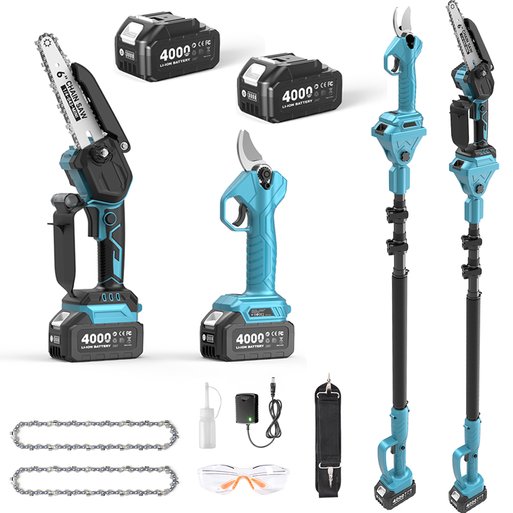 Mini Electric Chainsaw 6 Inch - تاسكستار مقص تقليم الأغصان 3 في
