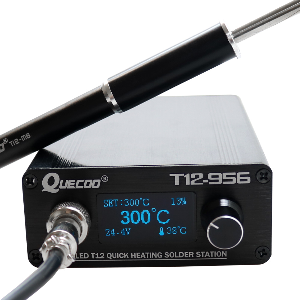 Digital Soldering Station T12 - QUECOO T12-956 محطة لحام رقمية مكواة