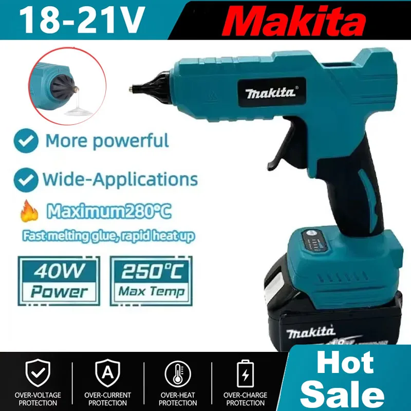 Hot Melt Glue Gun Cordless - مسدس غراء كهربائي لاسلكي من ماكيتا