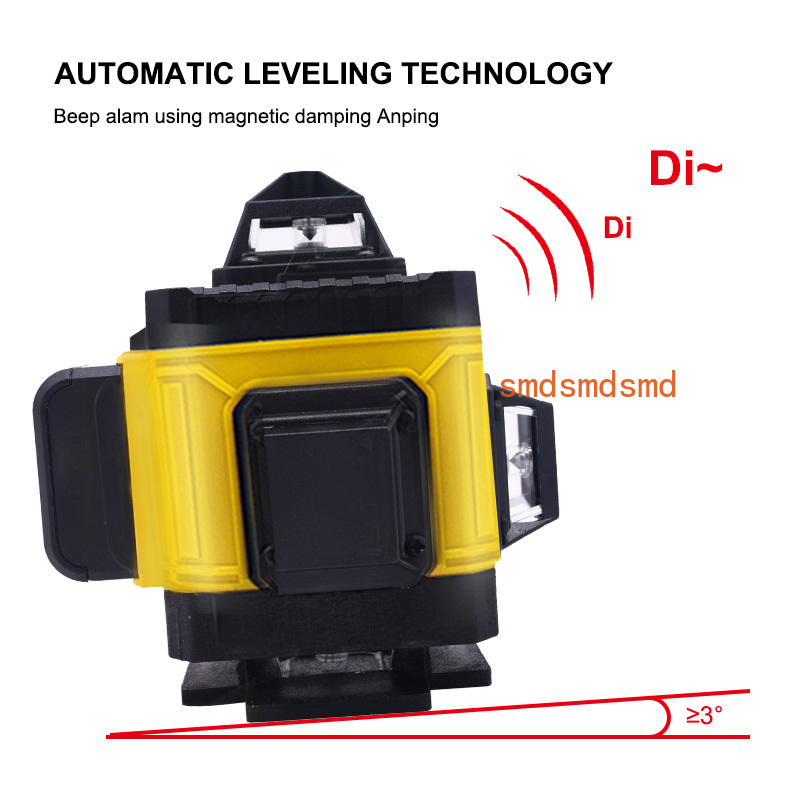 16 خطًا 4D مستوى الليزر الأفقي - مراجعة Laser Level 16 Lines 4D Green وسعره