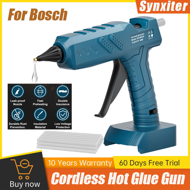 Synxiter اللاسلكي صمغ يسيح بال - مراجعة Hot Melt Glue Gun Cordless وسعره