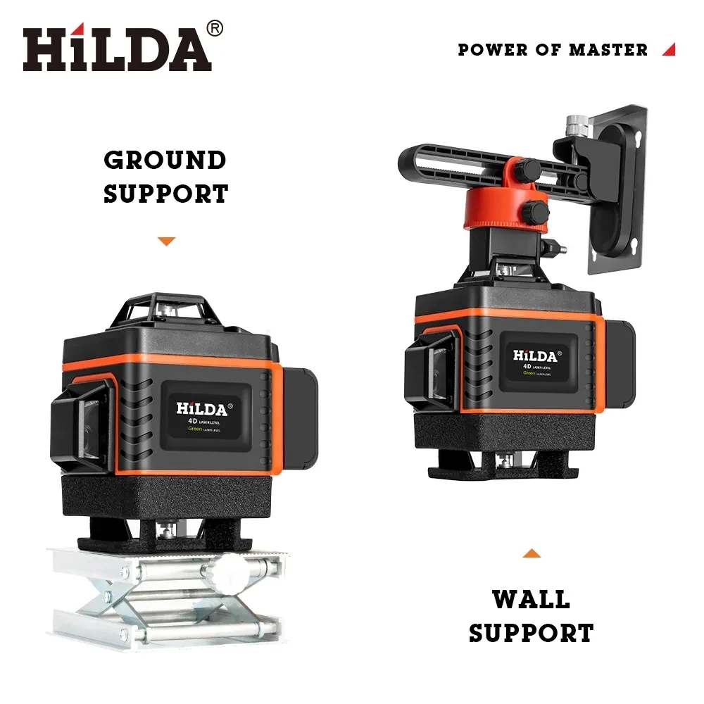 HILDA 16/12 خطوط 4D مستوى اللي - مراجعة Laser Level 16 Lines 4D Green وسعره