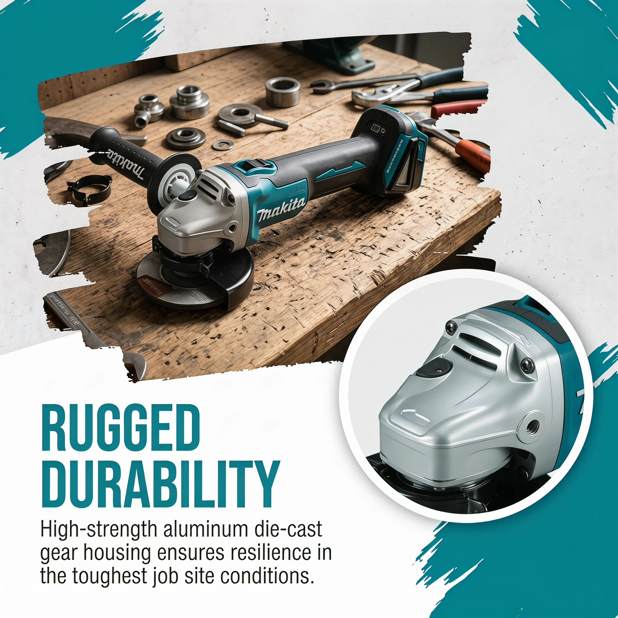 ماكيتا DGA404 جلاخة زاوية قابل - مراجعة Brushless Angle Grinder Battery Powered وسعره