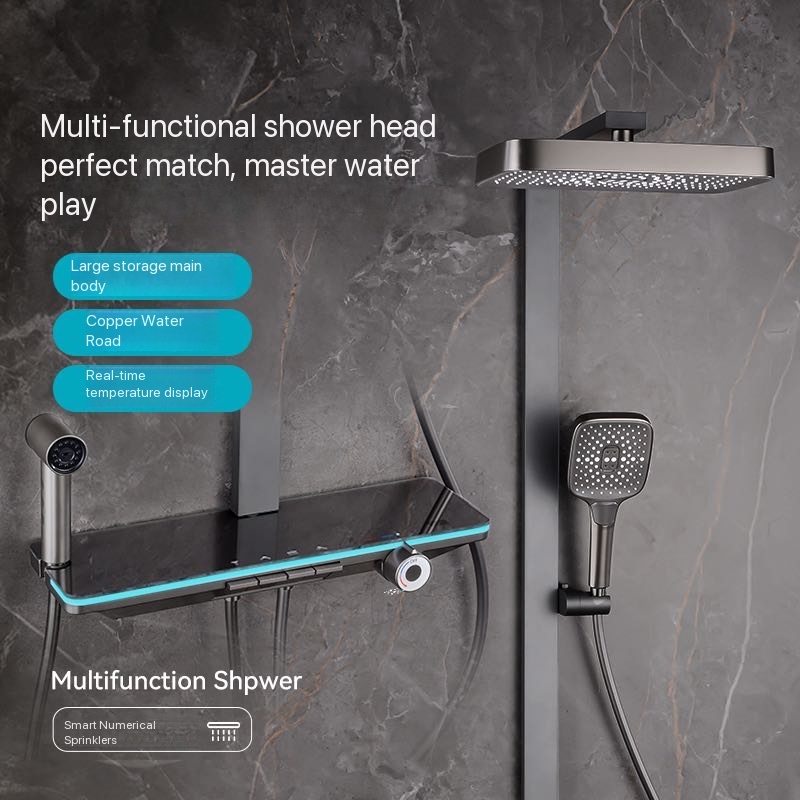 مجموعة دش حمام كاملة بزر بيانو - مراجعة Plumbing وسعره