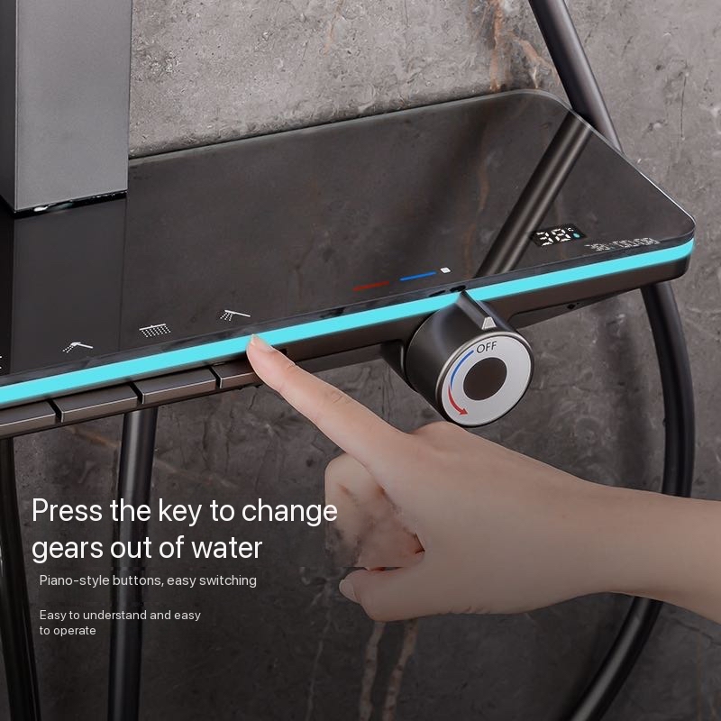مجموعة دش حمام كاملة بزر بيانو - مراجعة Plumbing وسعره