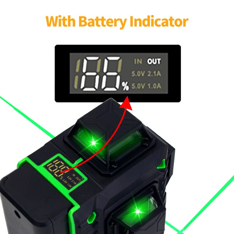 خطوط FEIDSIDE خط أخضر بمستوى ل - مراجعة Laser Level 16 Lines 4D Green وسعره