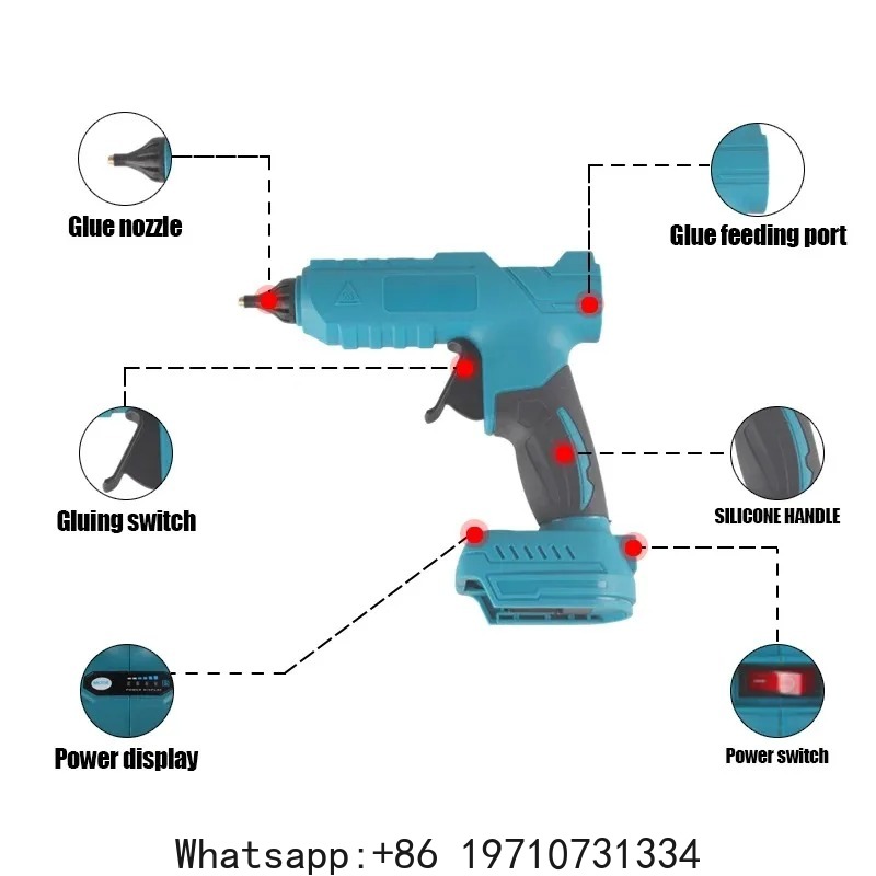 مسدس لحام كهربائي لاسلكي بالغر - مراجعة Hot Melt Glue Gun Cordless وسعره