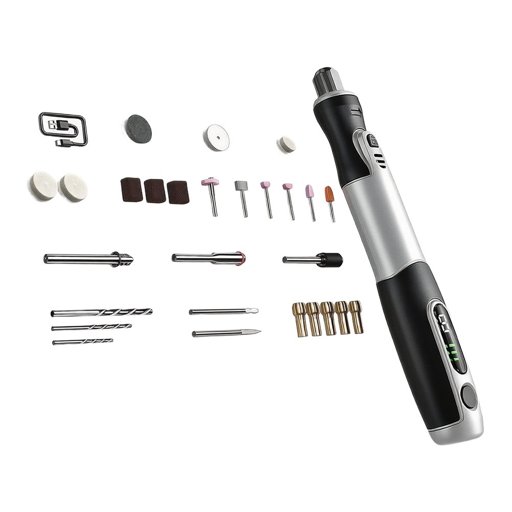 مجموعة أدوات كهربائية لاسلكية  - مراجعة Cordless Rotary Tool Kit Accessories وسعره