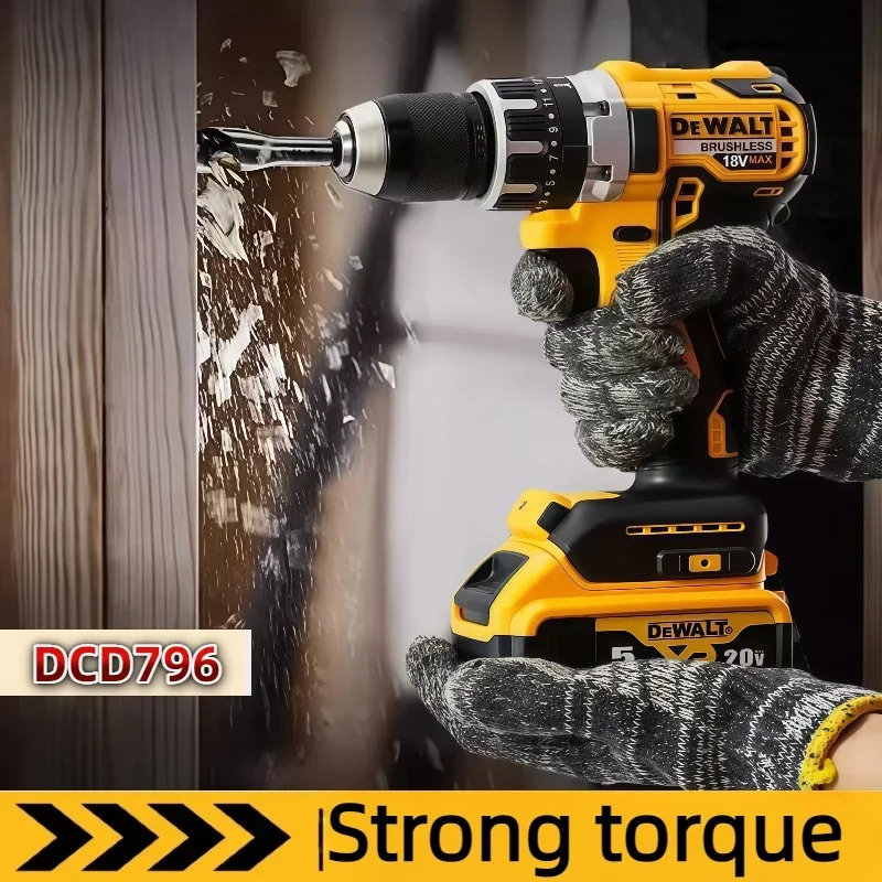 مثقاب كهربائي لاسلكي ديوالت DC - مراجعة Brushless Cordless Electric Drill 18V وسعره
