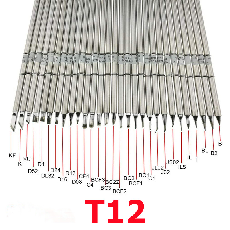 T12 لحام لحام الحديد نصائح T12 - مراجعة Digital Soldering Station T12 وسعره