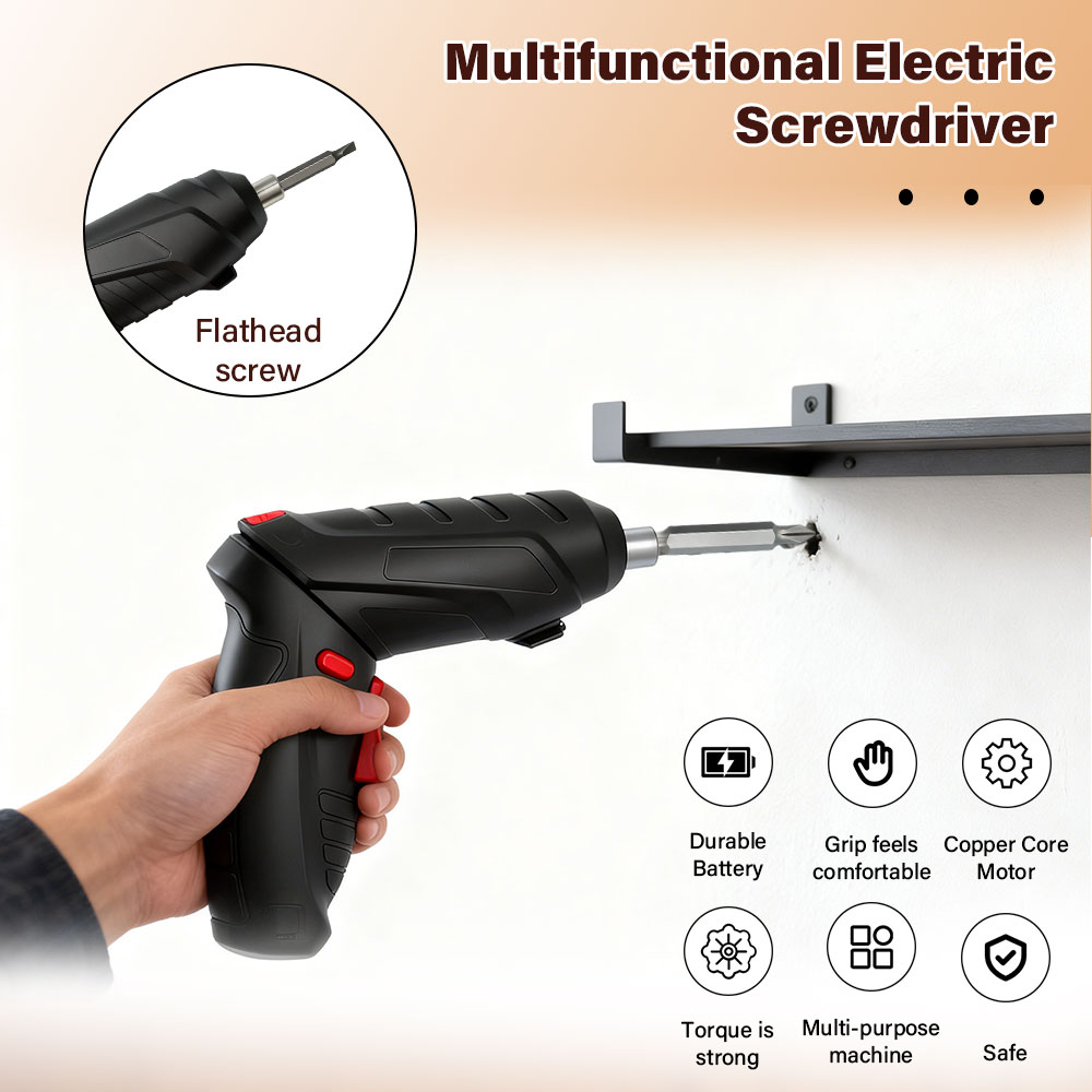 مفك كهربائي لاسلكي متعدد الوظا - مراجعة Electric Screwdriver Rechargeable Usb وسعره
