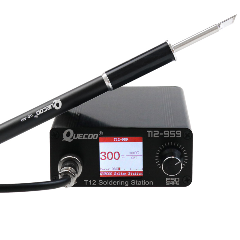 محطة لحام T12-959 V5.1 مع شاشة - مراجعة Digital Soldering Station T12 وسعره
