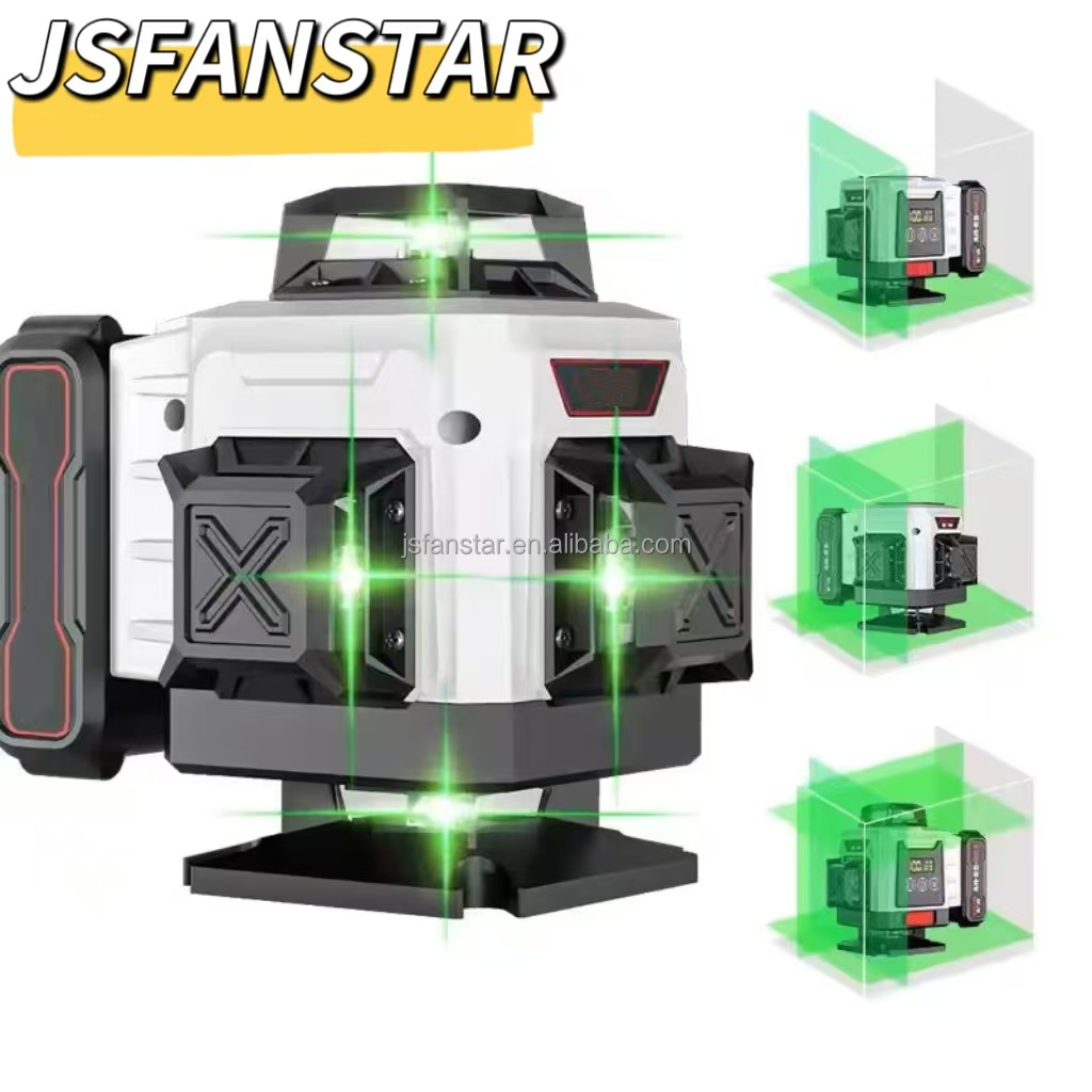 جهاز تسوية ليزر أخضر رقمي جديد - مراجعة Laser Level 16 Lines 4D Green وسعره