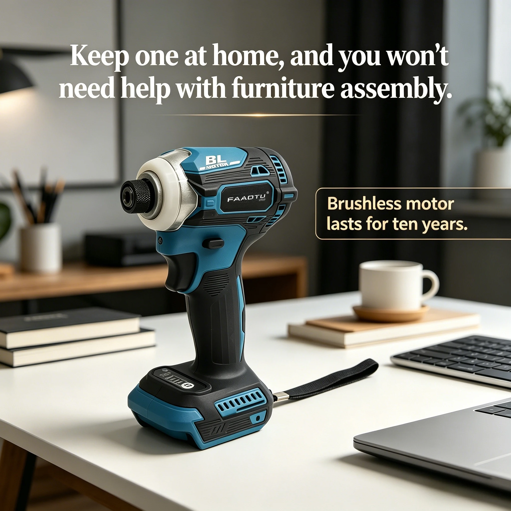 مثقاب كهربائي لاسلكي FAAOTU DT - مراجعة Brushless Cordless Electric Drill 18V وسعره