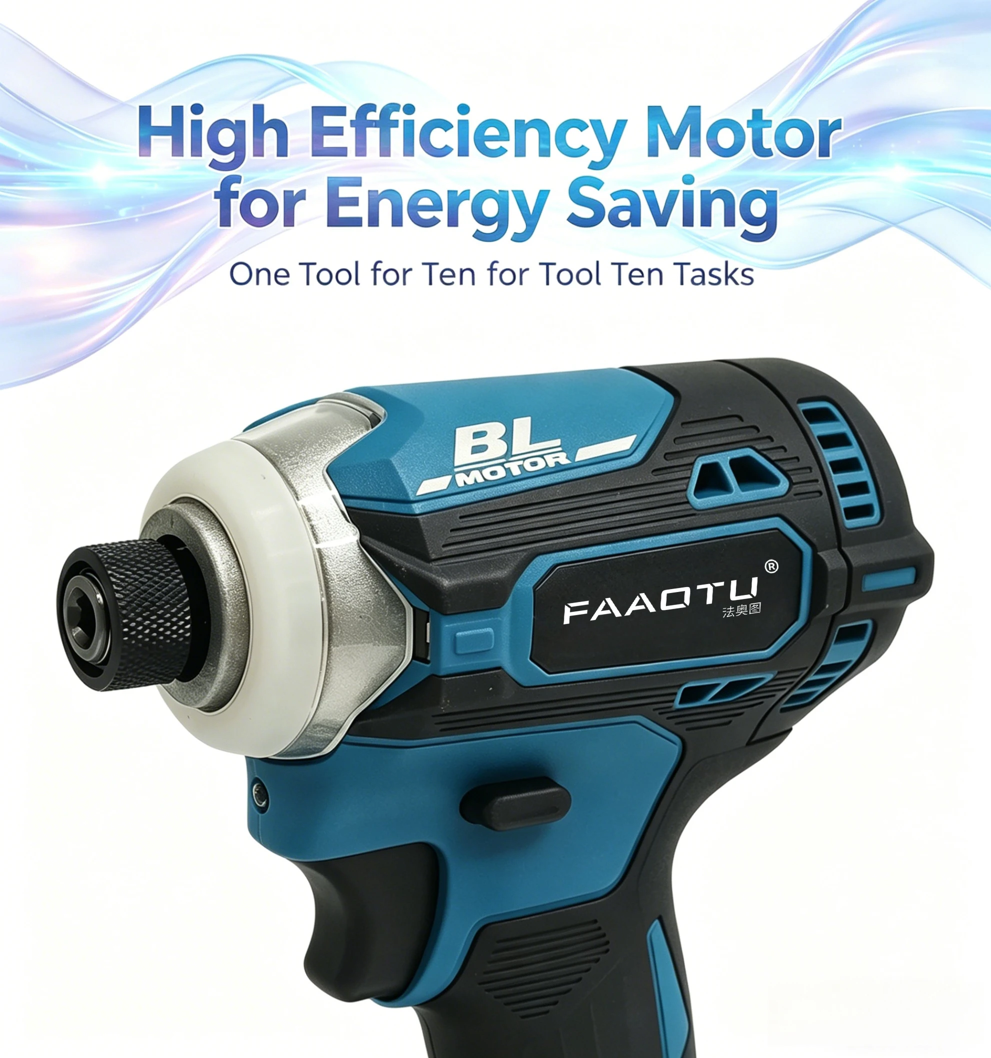 مثقاب كهربائي لاسلكي FAAOTU DT - مراجعة Brushless Cordless Electric Drill 18V وسعره