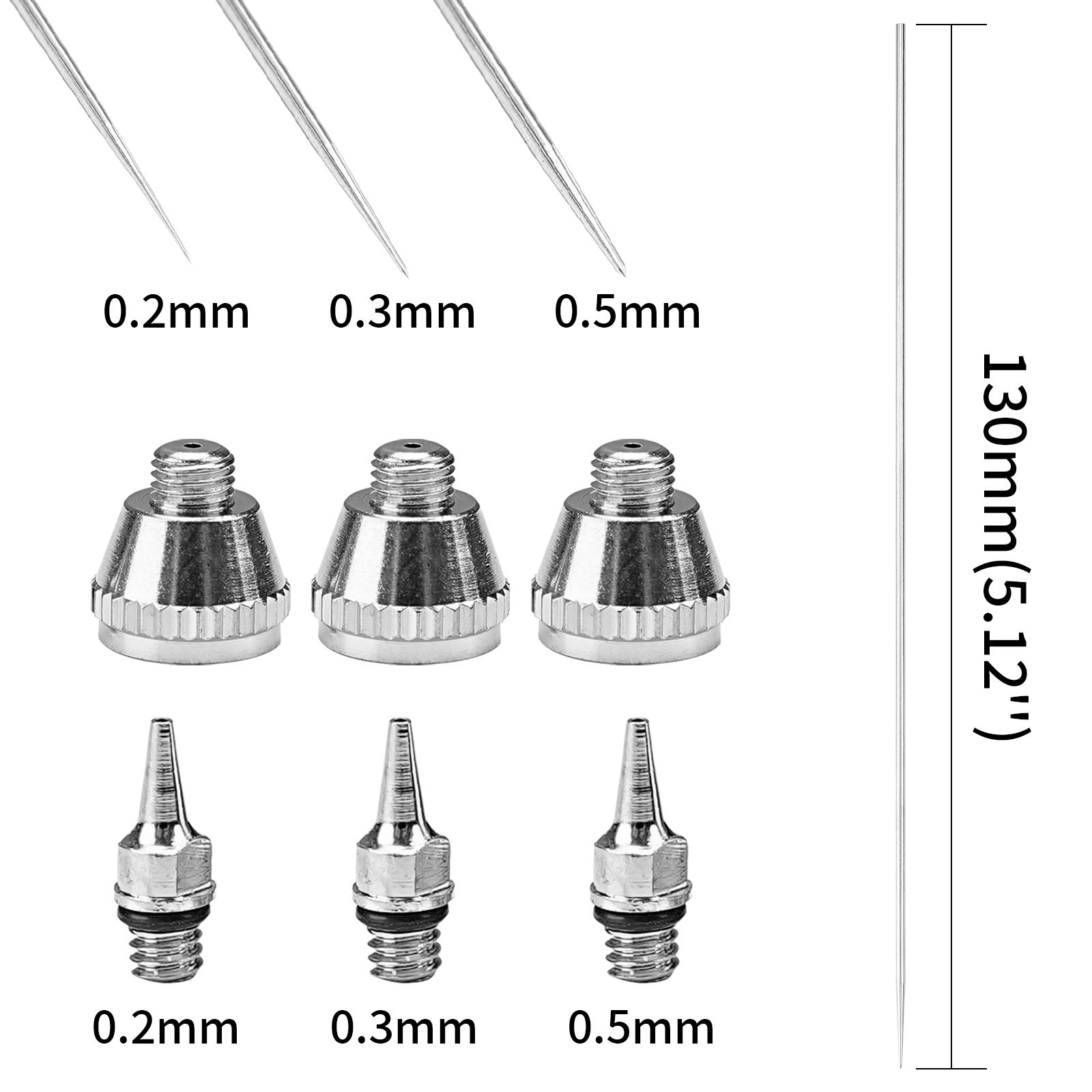 طقم 1/3 قطعة من فوهات الإيربرش - مراجعة Airbrush Kit With Mini Compressor وسعره