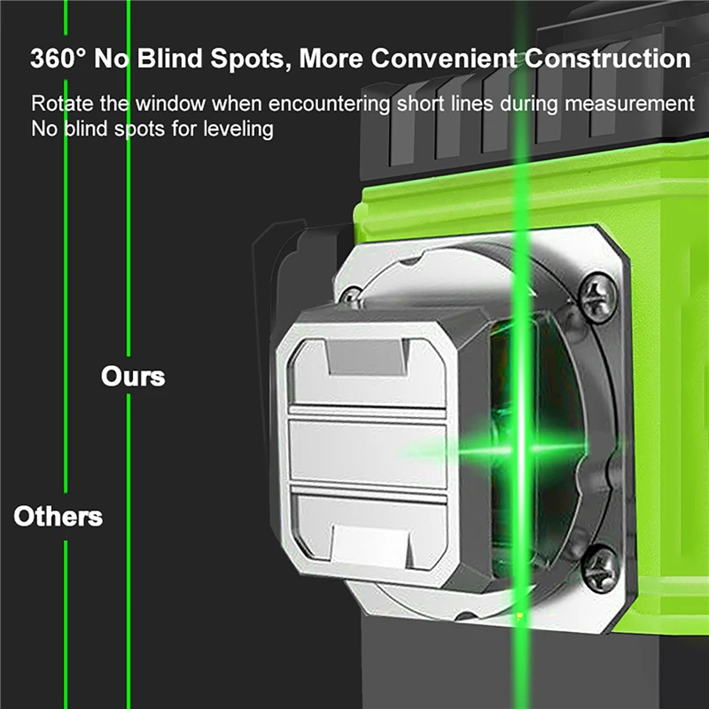 8/12/16 خطوط مستوى الليزر 4D ا - مراجعة Laser Level 16 Lines 4D Green وسعره