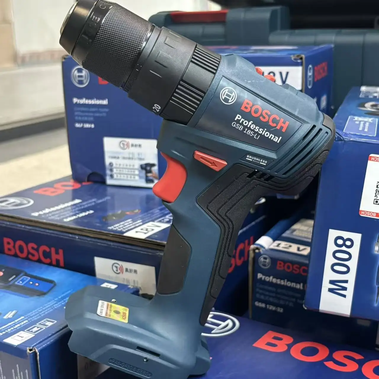 بوش GSB 185-LI مثقاب تأثيري لا - مراجعة Brushless Cordless Electric Drill 18V وسعره