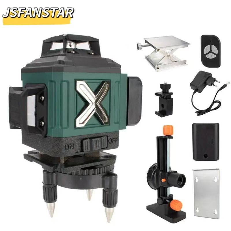 أداة مستوى ليزر أخضر 4D بـ16 خ - مراجعة Laser Level 16 Lines 4D Green وسعره