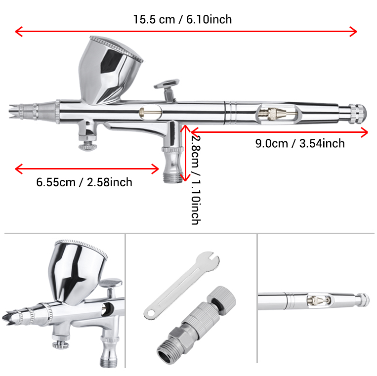 طقم البخاخة الصغيرة مع مجموعة  - مراجعة Airbrush Kit With Mini Compressor وسعره