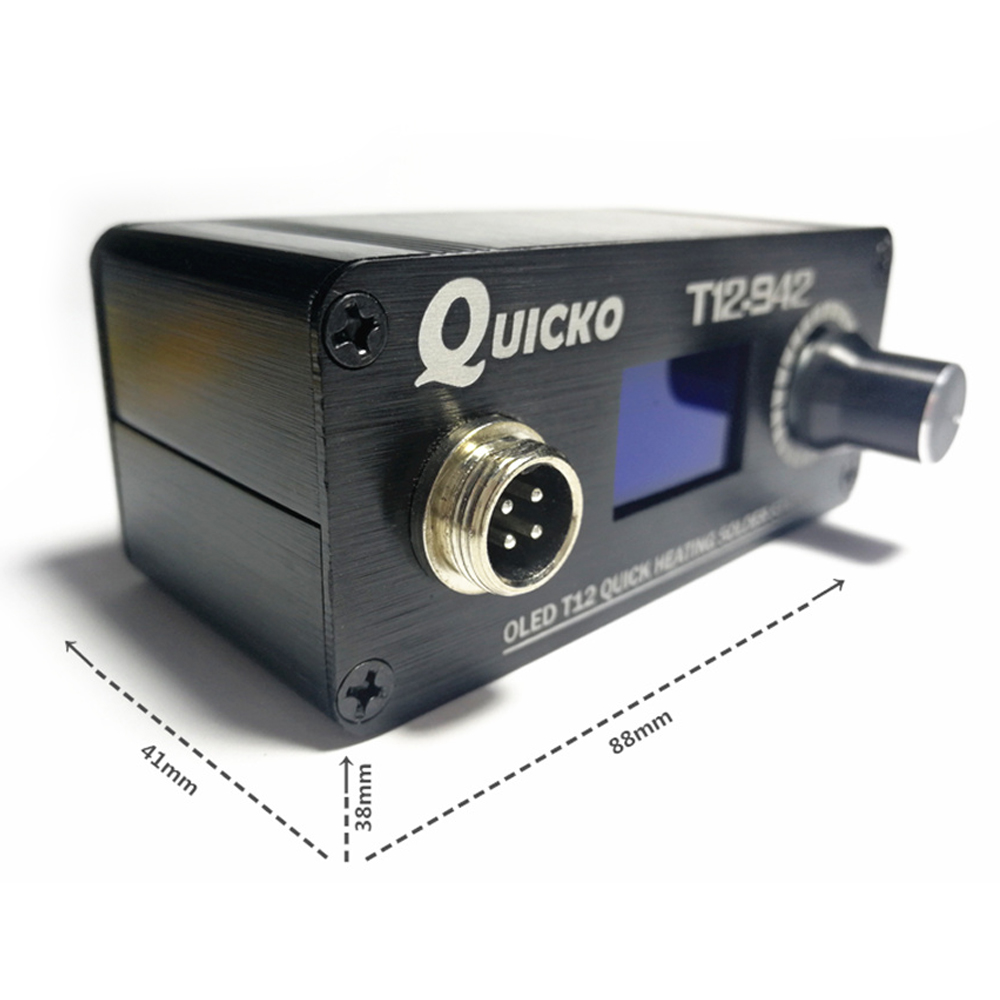 QUICKO MINI T12 STC OLED محطة  - مراجعة Digital Soldering Station T12 وسعره