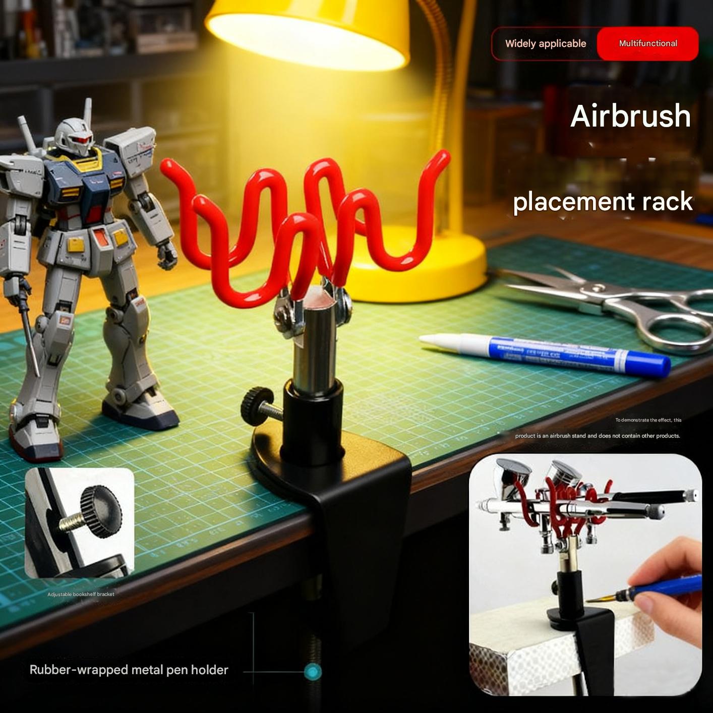 حامل فرشاة هوائية بنظام الجاذب - مراجعة Airbrush Kit With Mini Compressor وسعره