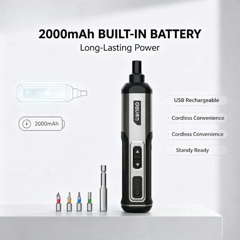 ديلي مفك كهربائي لاسلكي 4 فولت - مراجعة Electric Screwdriver Rechargeable Usb وسعره