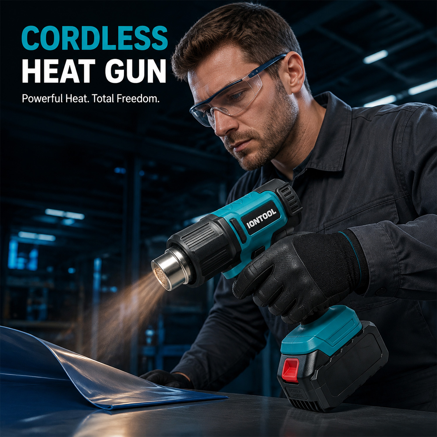 آيونتول 550 ℃   مسدس حراري لاس - مراجعة Cordless Heat Gun For Shrink Tubing وسعره