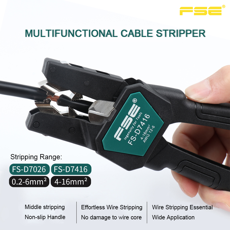 أداة تعرية الكابلات FSE-D7026  - مراجعة Automatic Wire Stripper Cutter وسعره