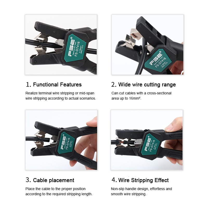 أداة تعرية الكابلات FSE-D7026  - مراجعة Automatic Wire Stripper Cutter وسعره
