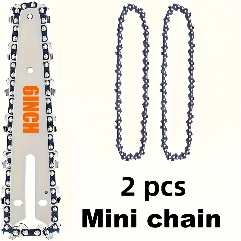 قطعتان من سلسلة المنشار الكهرب - مراجعة Mini Electric Chainsaw 6 Inch وسعره