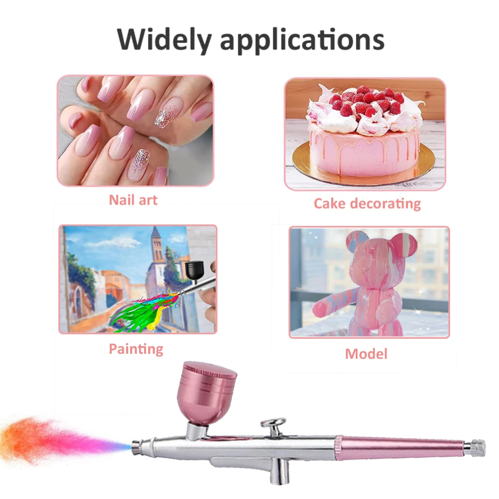 رأس مسدس البخاخة من الدرجة الا - مراجعة Airbrush Kit With Mini Compressor وسعره