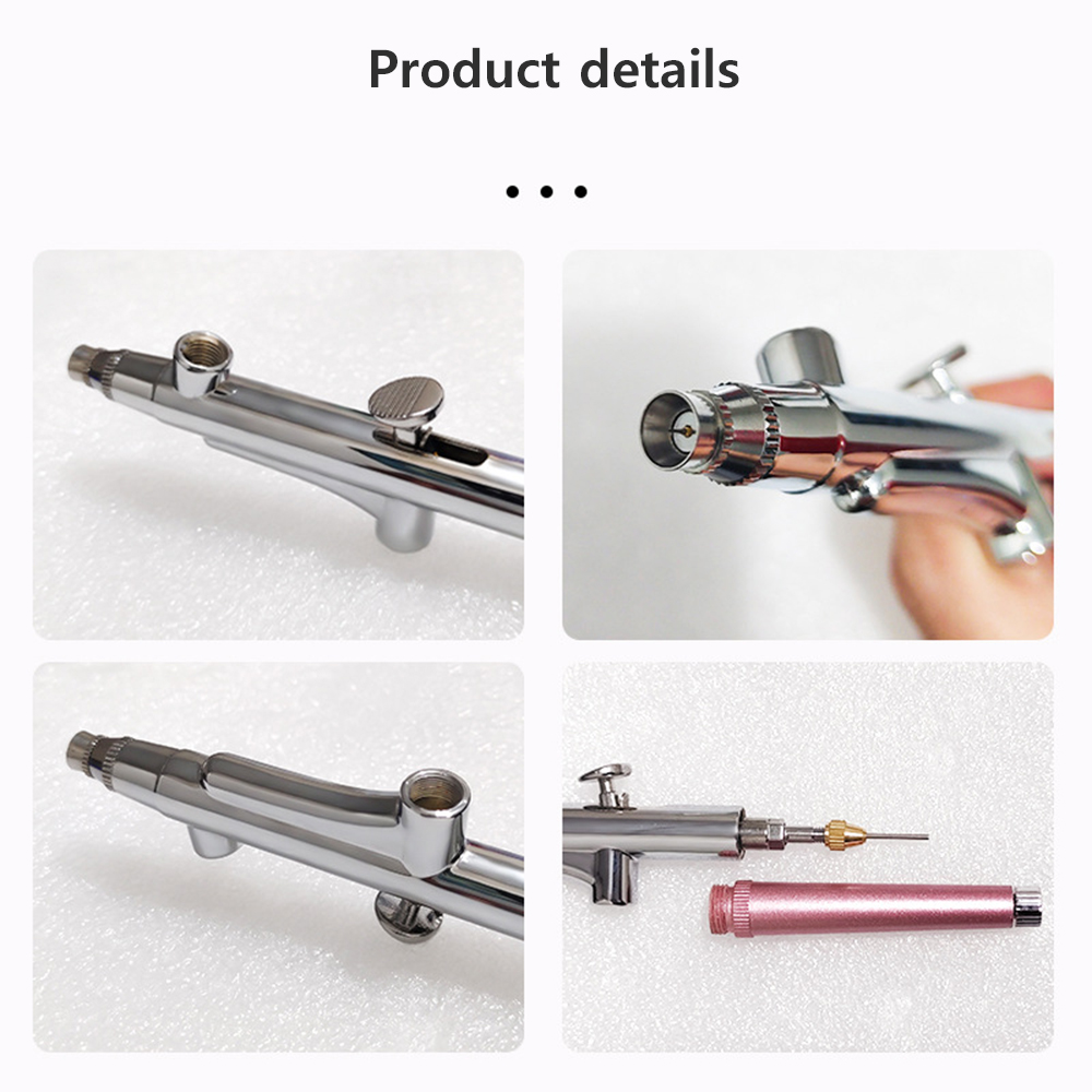 رأس مسدس البخاخة من الدرجة الا - مراجعة Airbrush Kit With Mini Compressor وسعره