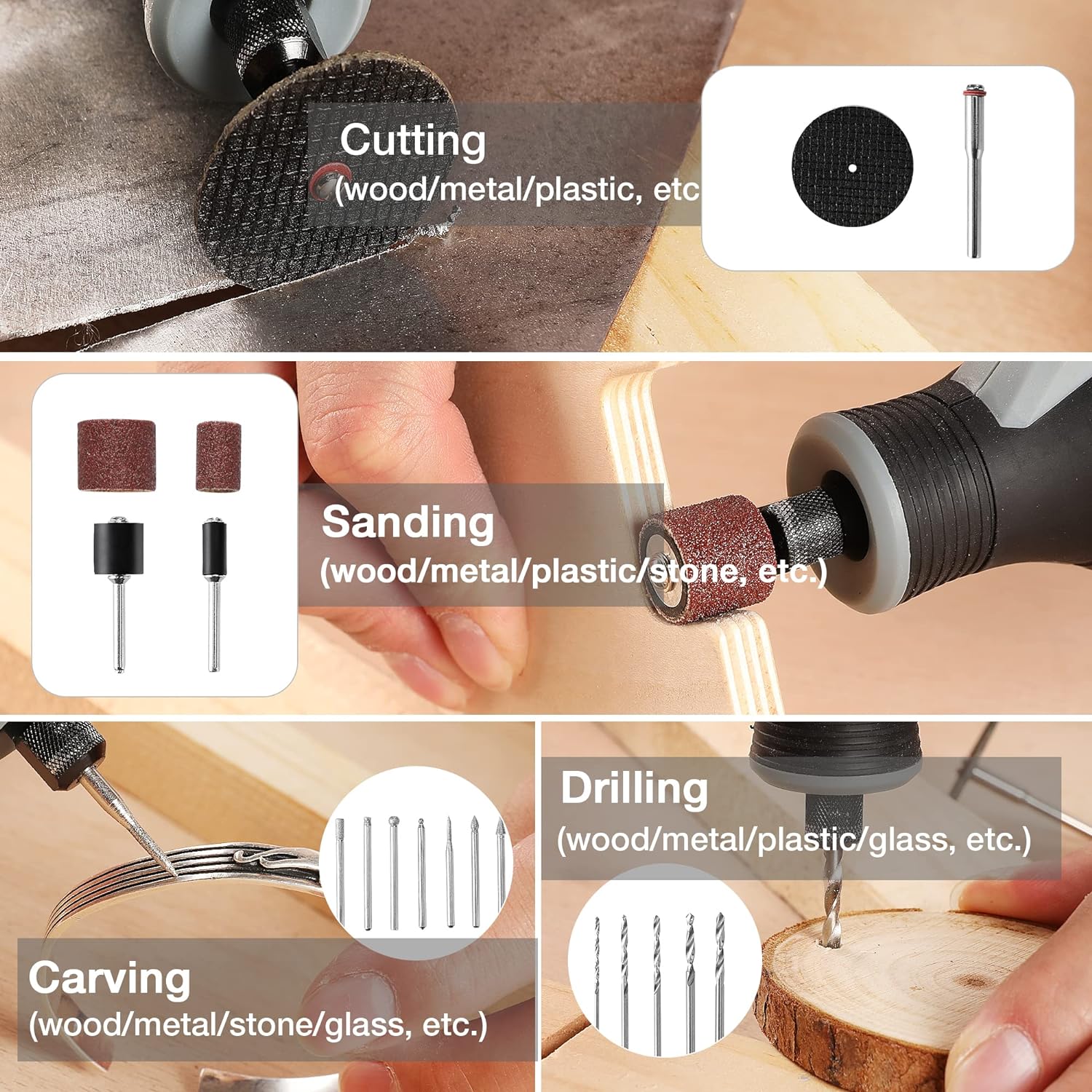 مجموعة أدوات دوارة صغيرة لاسلك - مراجعة Cordless Rotary Tool Kit Accessories وسعره